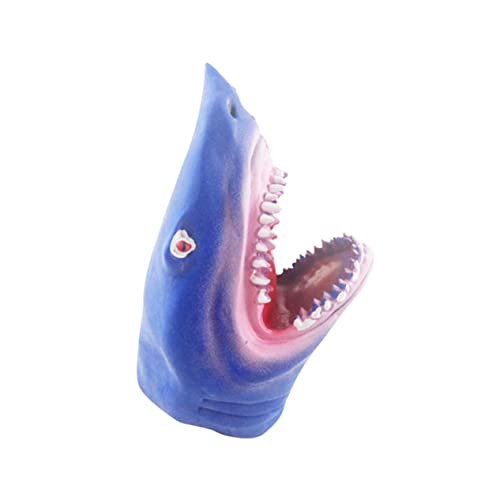 Toddmomy 1 Stück Handpuppe Shark aus Weichem Kunststoff Interaktives Rollenspielzeug für Geeignet für Geschichtenerzählen und Eltern Junge Mädchen Interaktion Blau von Toddmomy