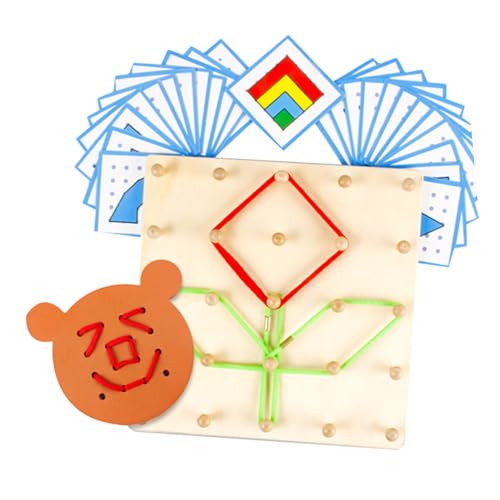Toddmomy 1 Stück Holzgeometrische Panel Montessori-Mathematiktafel Stielspielzeug Frühes Mathematikspielzeug Nagelplatte Montessori-Materialien Puzzle Formen Steckbrett Kind Toddmomy 1 Stück Holzgeometrische Panel Montessori-Mathematiktafel Stielspielzeug Frühes Mathematikspielzeug Nagelplatte Montessori-Materialien Puzzle Formen Steckbrett Kind von Toddmomy