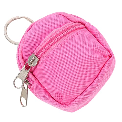 Toddmomy 1 Stück Mini -Schultasche Kind Stoff Rucksack Miniatur Puppenhaus-Schultasche puppenhaus Bleistift Mini-Schultasche Mini- -Schultasche Segeltuch Rosa von Toddmomy