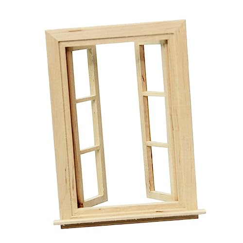 Toddmomy 1 Stück Mini-möbelmodell Mini Möbelfenster Hölzern von Toddmomy