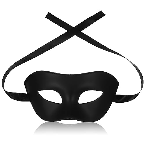 Toddmomy 1 Stück Schwarze Geheimnisvolle Maskerade-Maske Klassische Venezianische Herrenmaske Im Vintage-Stil Halbes Gesicht Maskerade-Maskenkostüm Für Mottoparty Halloween-Party von Toddmomy