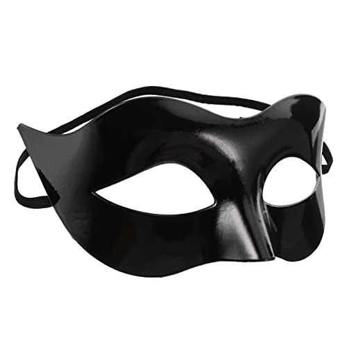 Toddmomy 1 Stück Schwarzes Maskerade-Masken-Kostüm Klassische Vintage Venezianische Herrenmaske Schwarze Halbe Gesichts-Maskerade-Maske Für Motto-Party-Halloween-Party von Toddmomy
