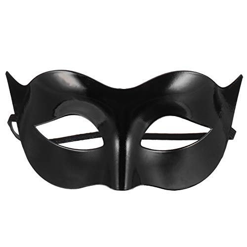 Toddmomy 1 Stück Schwarzes Maskerade-Masken-Kostüm Klassische Vintage Venezianische Herrenmaske Schwarze Halbe Gesichts-Maskerade-Maske Für Motto-Party-Halloween-Party von Toddmomy