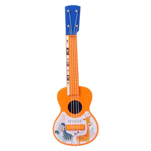 Toddmomy 1 Stück Ukulele Spielzeuggitarre Kinderspielzeug Musikspielzeug Kindermusikinstrumente Gitarren Für Pädagogisches Musikinstrument Cartoon Tiermuster Ukulele von Toddmomy