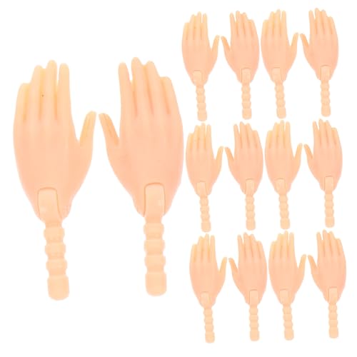 Toddmomy 10 Paare Realistische Puppenhände aus Kunststoff Bewegliche Gelenkhand für Puppen Detailreiche Handteile für DIY Puppenherstellung Geeignet für Bastler und Puppensammler von Toddmomy