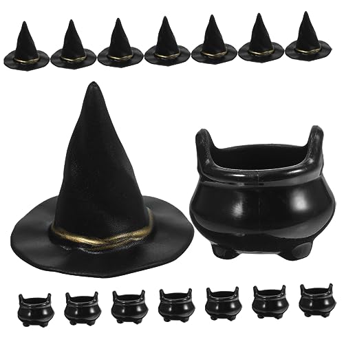 Toddmomy 10 Sätze Miniatur Halloween Kessel Hexenhüte Teiliges DIY für Mikrolandschaften und Puppenhäuser für Halloween Feiern und Kreative Bastelprojekte Toddmomy 10 Sätze Miniatur Halloween Kessel Hexenhüte Teiliges DIY für Mikrolandschaften und Puppenhäuser für Halloween Feiern und Kreative Bastelprojekte von Toddmomy