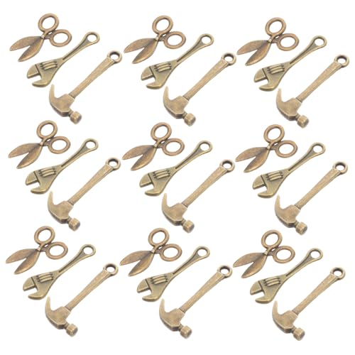 Toddmomy 10 Sets Mini Werkzeugscheren Puppenhaus DIY Werkzeuge Puppenhaus Kreativwerkzeuge Miniatur Gartenwerkzeuge Abzieher Werkzeuge von Toddmomy