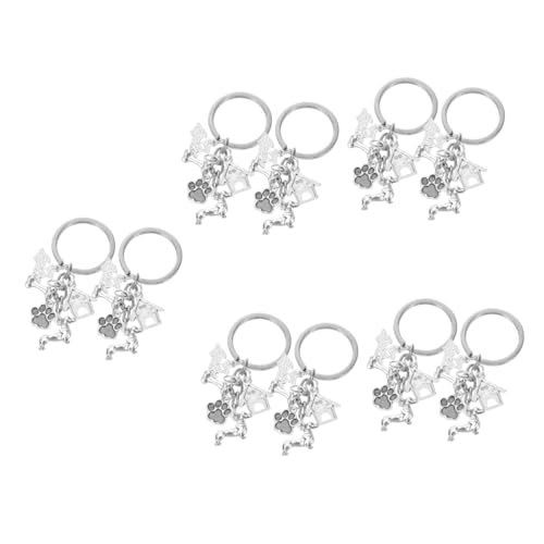 Toddmomy 10 Stk Hund Schlüsselanhänger auto schlüsselanhänger car keychain Schlüsselanhänger mit Pfote bedruckt langlebiger Schlüsselanhänger Geschenke Schlüsselbund Gedenkdekor Haustier von Toddmomy