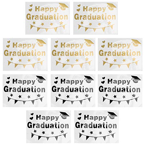 Toddmomy 10 Stück Abschlussparty -Aufkleber Ballon-Aufkleber- Party-Ballon-Aufkleber Party-Aufkleber Ballonkleister selber Machen Graduierungs-Ballon-Aufkleber Ballon Paster PVC von Toddmomy