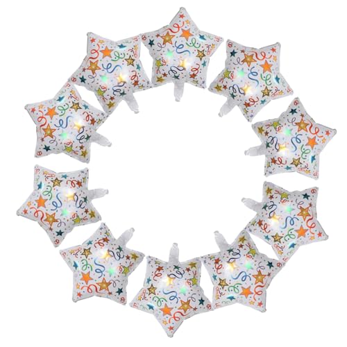 Toddmomy 10 Stück Aluminium Folien Luftballons Sternform Party Dekorationen Langlebig Reißfest für Neujahr Geburtstag Festival von Toddmomy