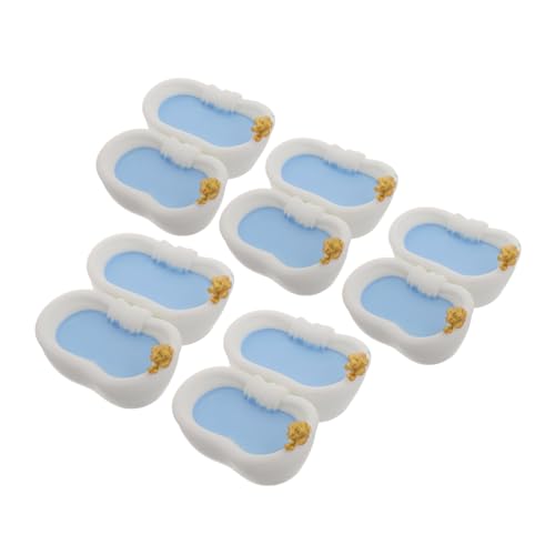 Toddmomy Puppenhaus Zubehör Mini Badewanne Möbel Set Miniatur Mini Badewanne Für Puppenhaus von Toddmomy