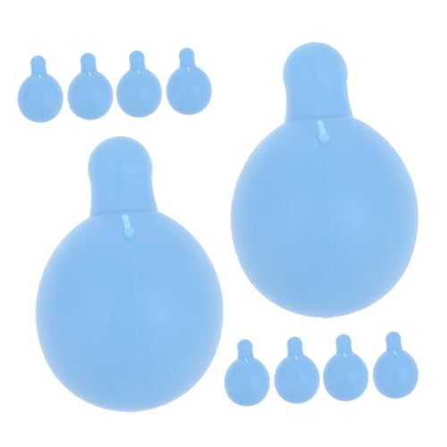 Toddmomy 10 Stück Blasenblasende Puppe Teil Plüschspielzeugfüllung Plüschpuppeneinsätze Einfügung quetschen Blasenspielzeug DIY Rasseleinsatz Puppenbälle häkeln Sky-Blue von Toddmomy