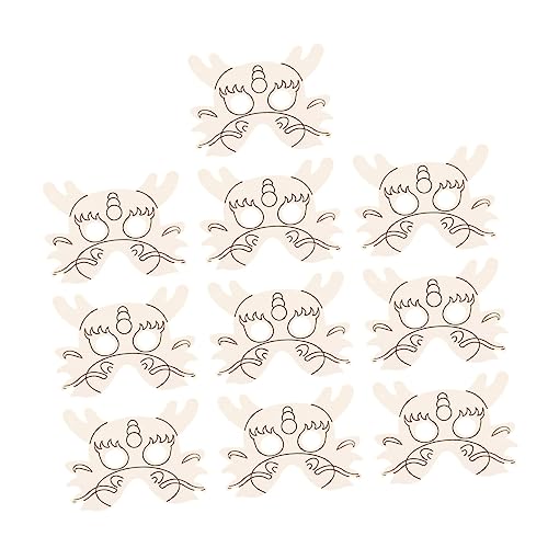 Toddmomy 10 Stück DIY Papier Drachenmaske Set Leere Graffiti Masken zum Bemalen Kreatives Bastelset für Sicher und Stabil Fördert Kreative Fähigkeiten für Spielspaß von Toddmomy