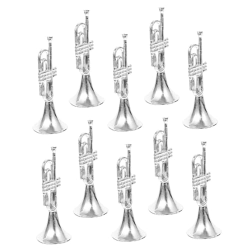 Toddmomy 10 Stück Direkte Silberdekoration Trompetenverzierung Musical lebensechte Trompete Puppenhaus Gold Trompetenmodell aus Kunststoff Trompetenmodellbau Plastik Silver Toddmomy 10 Stück Direkte Silberdekoration Trompetenverzierung Musical lebensechte Trompete Puppenhaus Gold Trompetenmodell aus Kunststoff Trompetenmodellbau Plastik Silver von Toddmomy