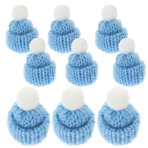 Toddmomy 10 Stück Gestrickte Weihnachtsmützen für Den Weihnachtsmann, Handgefertigte Diy-accessoires für Weihnachtsdekorationen, Hellblaue Partygeschenke Toddmomy 10 Stück Gestrickte Weihnachtsmützen für Den Weihnachtsmann, Handgefertigte Diy-accessoires für Weihnachtsdekorationen, Hellblaue Partygeschenke von Toddmomy