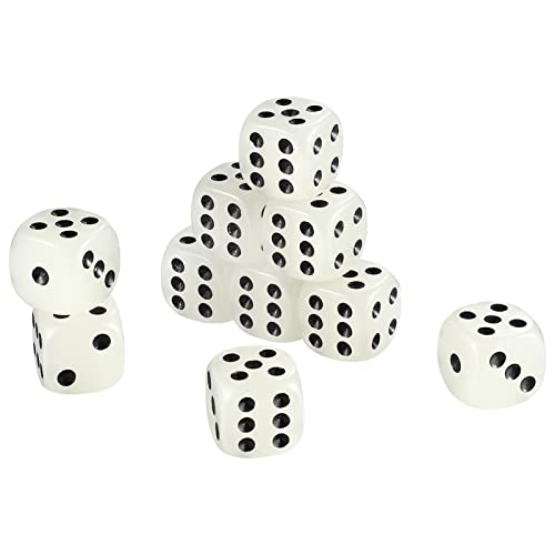 Toddmomy 10 Stück WüRfelLeuchten Im Dunkeln,16mm Leuchtende WüRfelFür Brettspiele Aktivitäten Partygeschenke von Toddmomy
