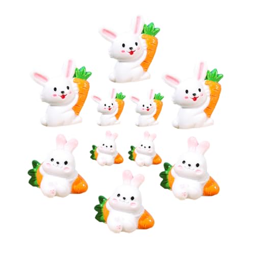Toddmomy 10 Stück Kleine Weiße Kaninchen-mikrolandschaft Ohren Landschaftsverzierungen Mini-Kaninchen-skulpturen Mini-hasenfigur Kleine Kaninchenpuppendekoration Kleines Häschendekor Harz Toddmomy 10 Stück Kleine Weiße Kaninchen-mikrolandschaft Ohren Landschaftsverzierungen Mini-Kaninchen-skulpturen Mini-hasenfigur Kleine Kaninchenpuppendekoration Kleines Häschendekor Harz von Toddmomy