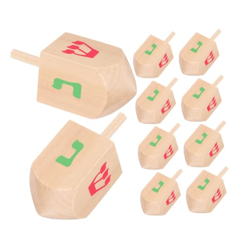 Toddmomy 10 Stück Kreiselspielzeug für Babyspielzeug aus Holz Chanukka-Dekorationen für zu Hause Oben Dreidel Holzbabyspielzeug Spinnenspielzeug hölzern Toddmomy 10 Stück Kreiselspielzeug für Babyspielzeug aus Holz Chanukka-Dekorationen für zu Hause Oben Dreidel Holzbabyspielzeug Spinnenspielzeug hölzern von Toddmomy