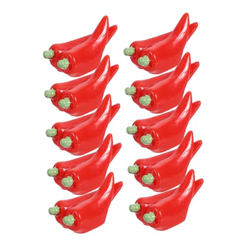 Toddmomy 10 Stück Künstliche Chili Pfeffer Teiliges Realistische Gemüse Deko für Kreative Fotografie und Stilvolle Küchengestaltung Lebensechte Nachbildung für DIY Landschaften Toddmomy 10 Stück Künstliche Chili Pfeffer Teiliges Realistische Gemüse Deko für Kreative Fotografie und Stilvolle Küchengestaltung Lebensechte Nachbildung für DIY Landschaften von Toddmomy