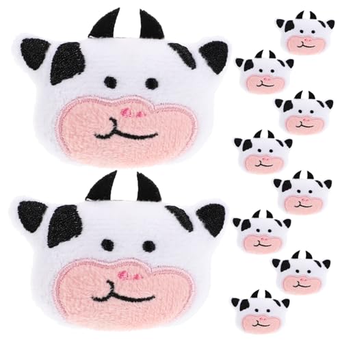 Toddmomy 10 Stück Kuhpuppe Kuh Kuh plüschtier Kuscheltiere vom Bauernhof Kuscheltier aus Plüsch kleines Kuh-Stofftier Mini-Nutztiere gefüllter Kuhplüsch gefüllte Kühe Baumwolle von Toddmomy
