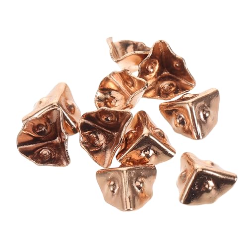 Toddmomy 10 Stück Mini -Bag -Schleuseschnalle DIY Puppen Zubehör Metall Koffer Füße Schmuckkasten Ecken Koffer Dekorationen Basteln mit Puppen DIY Puppenkoffer Mini-Puppenhauszubehör Golden von Toddmomy