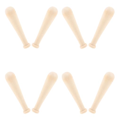 Toddmomy 10 Stück Mini Baseballschläger aus Holz Unlackierte DIY Bastelmaterialien für Kreative Projekte und Malen Leicht und Kompakt für Sportpartys und Toddmomy 10 Stück Mini Baseballschläger aus Holz Unlackierte DIY Bastelmaterialien für Kreative Projekte und Malen Leicht und Kompakt für Sportpartys und von Toddmomy