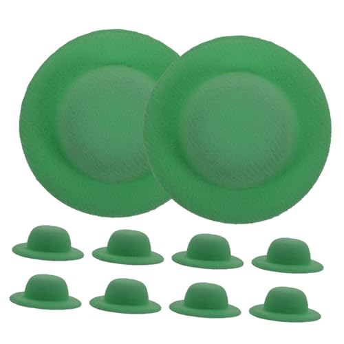 Toddmomy 10 Stück Mini Kleine Puppen Strohhüte Mini Bastelmütze Basteln Mini Mützen Puppen Süße Dekorationen Mädchen Mütze DIY Bastelmützen Foto Requisite Mini Puppenmützen von Toddmomy