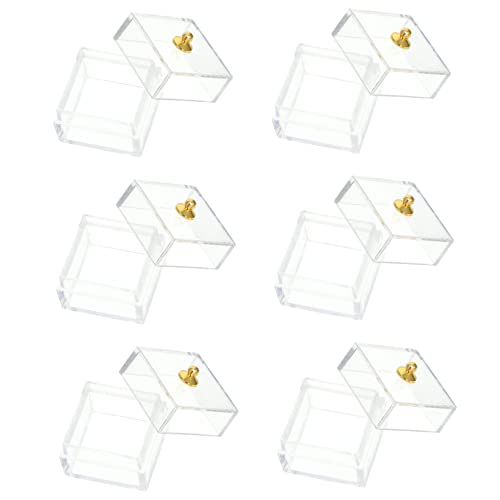 Toddmomy 10 Stück Mini Kunststoff Aufbewahrungsboxen für Puppenhaus Transparente Süßigkeiten Display Boxen zur Dekoration und DIY Zubehör Toddmomy 10 Stück Mini Kunststoff Aufbewahrungsboxen für Puppenhaus Transparente Süßigkeiten Display Boxen zur Dekoration und DIY Zubehör von Toddmomy