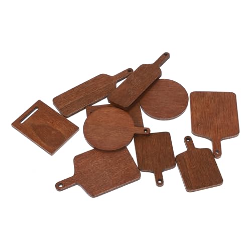 Toddmomy 10 Stück Miniatur Küchen Schneidebrett Set Teiliges Holz Modell für Puppenhaus Dekoration Lernspielzeug Kreativität und Handfertigkeit von Kindern Toddmomy 10 Stück Miniatur Küchen Schneidebrett Set Teiliges Holz Modell für Puppenhaus Dekoration Lernspielzeug Kreativität und Handfertigkeit von Kindern von Toddmomy