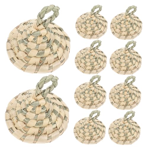 Toddmomy 10 Stück Miniatur Strohhüte für Bastelarbeiten Diy Woven Straw Hat Kleine Partyhüte Foto Requisiten für Kindergarten Bastelprojekte und Miniatur Landschaftsdekorationen von Toddmomy
