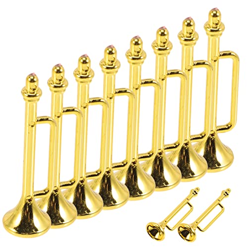 Toddmomy 10 Stück Musikinstrumentenmodellzubehör Miniaturmodell Eines Musikinstruments Miniaturinstrument Puppenhaus-musikinstrumente Mini-Sachen Trompeten Golden Plastik Toddmomy 10 Stück Musikinstrumentenmodellzubehör Miniaturmodell Eines Musikinstruments Miniaturinstrument Puppenhaus-musikinstrumente Mini-Sachen Trompeten Golden Plastik von Toddmomy