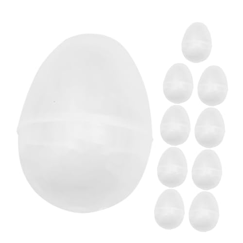 Toddmomy 10 Stück Ostereierkörbe Ostereier Partygeschenke Eier Befüllbare Ostereier Spielzeuge Ostereierbehälter Osterparty Taschenfüller Ostereiersuche Zubehör Kunststoff von Toddmomy