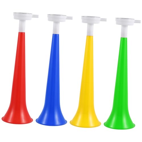 Toddmomy 10 Stück Plastikhornspielzeug jubelnde Stütztrompete Hersteller Geburtstagsfeier Hörner Fußballspiele Hörner Kinderspielzeug Trompete -Party Zufällige Farbe von Toddmomy