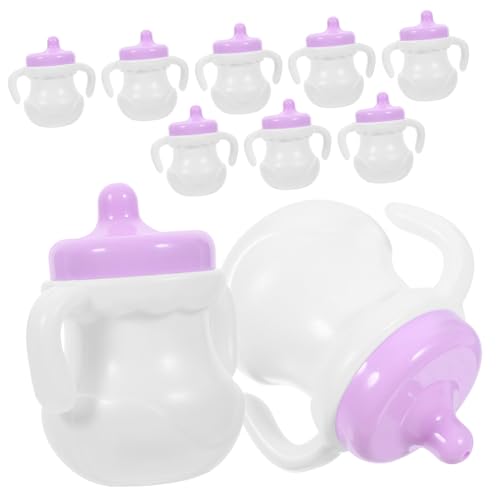 Toddmomy 10stücke Puppenfütterungsflaschen Spielzeug Miniatur Fläschchen Für Kreative Rollenspiele Zubehörteile Für Puppenhäuser Shower- von Toddmomy