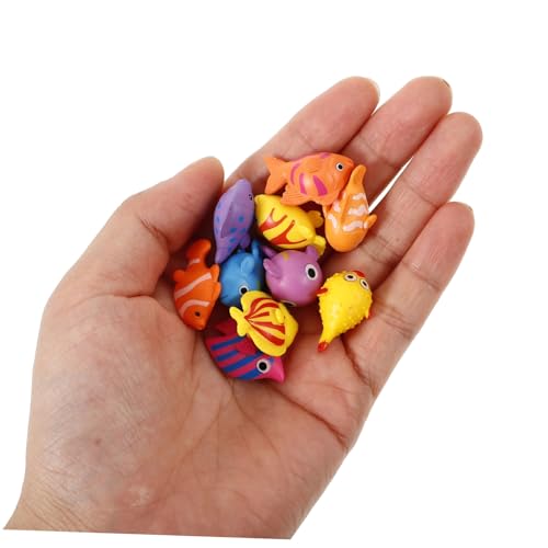 Toddmomy 10 Stück Teiliges Bunte Mini Fischfiguren aus Kunststoff Realistische Aquarium Deko Mikrolandschaftliche Meerestiere Detailreiche Fischspielzeuge für Aquarium Dekoration und Toddmomy 10 Stück Teiliges Bunte Mini Fischfiguren aus Kunststoff Realistische Aquarium Deko Mikrolandschaftliche Meerestiere Detailreiche Fischspielzeuge für Aquarium Dekoration und von Toddmomy