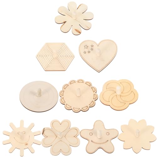 Toddmomy 10 Stück Teiliges DIY Holzkreisel zum Bemalen Tragbares Gyro für Kreative Handgefertigte Holzkreisel mit Einzigartigen Formen Glatte Oberfläche Langlebig und Pädagogisch Geeignet Toddmomy 10 Stück Teiliges DIY Holzkreisel zum Bemalen Tragbares Gyro für Kreative Handgefertigte Holzkreisel mit Einzigartigen Formen Glatte Oberfläche Langlebig und Pädagogisch Geeignet von Toddmomy