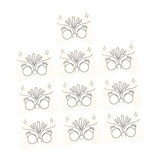 Toddmomy 10 Stück Teiliges DIY Papiermasken Set Eulenform zum Bemalen für Kreatives Graffiti Bastelset Stabiles Material für Malspaß und Fantasiespiele Toddmomy 10 Stück Teiliges DIY Papiermasken Set Eulenform zum Bemalen für Kreatives Graffiti Bastelset Stabiles Material für Malspaß und Fantasiespiele von Toddmomy