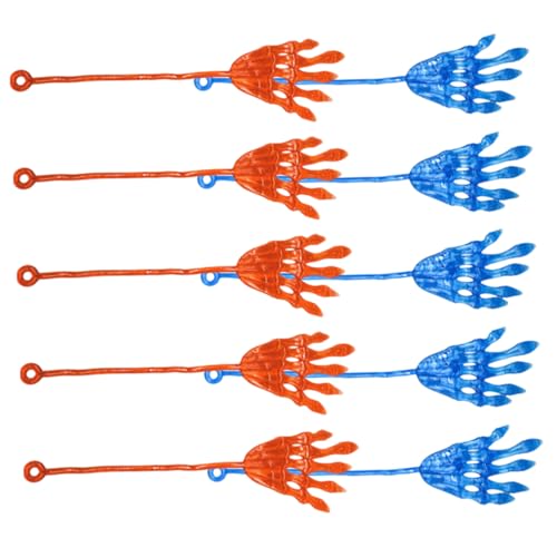 Toddmomy 10 Stück Teiliges Elastische Halloween Handspielzeuge aus Tpr Dehnbar und Klebrig Lustige Skeletthände Blau und Orange als Partygeschenk und Schräges Mitgebsel für Halloween Toddmomy 10 Stück Teiliges Elastische Halloween Handspielzeuge aus Tpr Dehnbar und Klebrig Lustige Skeletthände Blau und Orange als Partygeschenk und Schräges Mitgebsel für Halloween von Toddmomy
