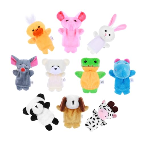 Toddmomy 10 Stück Teiliges Fingerpuppen mit Niedlichen Tiermotiven Interaktives Lernspielzeug für Kleinkinder und Wiederverwendbare Handpuppen für Rollenspiele Theater und Kindergeburtstag Toddmomy 10 Stück Teiliges Fingerpuppen mit Niedlichen Tiermotiven Interaktives Lernspielzeug für Kleinkinder und Wiederverwendbare Handpuppen für Rollenspiele Theater und Kindergeburtstag von Toddmomy