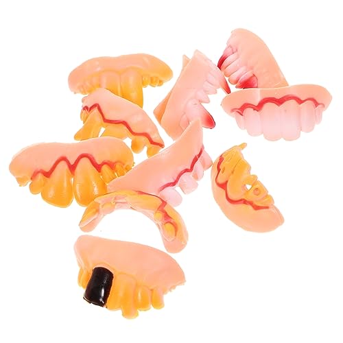 Toddmomy 10 Stück Teiliges Halloween Zahnprothesen Set Lustige Gefälschte Zähne für Kostümpartys Cosplay und Halloween Deko Einfach zu Tragen und Langlebig Requisite für Gruselige Toddmomy 10 Stück Teiliges Halloween Zahnprothesen Set Lustige Gefälschte Zähne für Kostümpartys Cosplay und Halloween Deko Einfach zu Tragen und Langlebig Requisite für Gruselige von Toddmomy