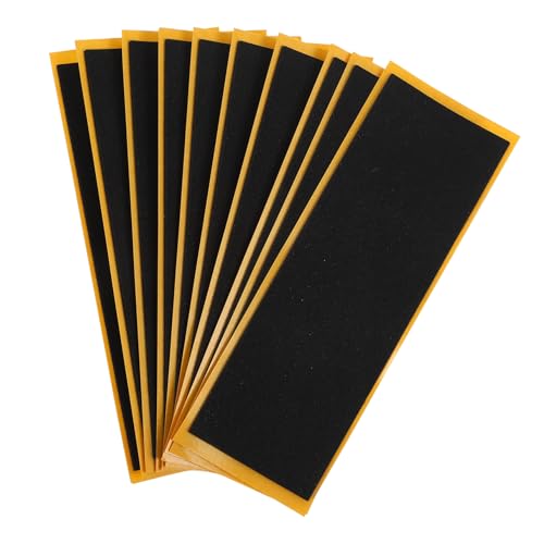 Toddmomy 10 Stück Teiliges Hand Finger Skateboard Rutsch Aufkleber für rutschfeste Sticker für Geeignet für Mini Skateboards Einfache Anwendung Flexibles Material von Toddmomy