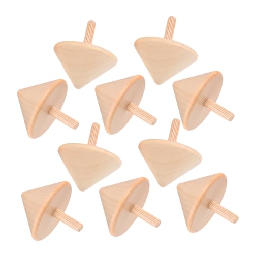 Toddmomy 10 Stück Teiliges Holzspielzeug für Natürliche Handgefertigte zum Bemalen DIY Malsets Hand Auge Koordination Geduld und Kreativem Spielspaß von Toddmomy