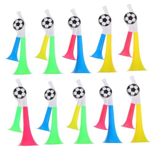 Toddmomy 10 Stück Teiliges Laute Fußball tröten aus Doppelrohr Cheerleading Horns für Sportveranstaltungen Partys und Fanartikel Bunte Zufällige Farben Effektive Anfeuerungs Requisiten Toddmomy 10 Stück Teiliges Laute Fußball tröten aus Doppelrohr Cheerleading Horns für Sportveranstaltungen Partys und Fanartikel Bunte Zufällige Farben Effektive Anfeuerungs Requisiten von Toddmomy