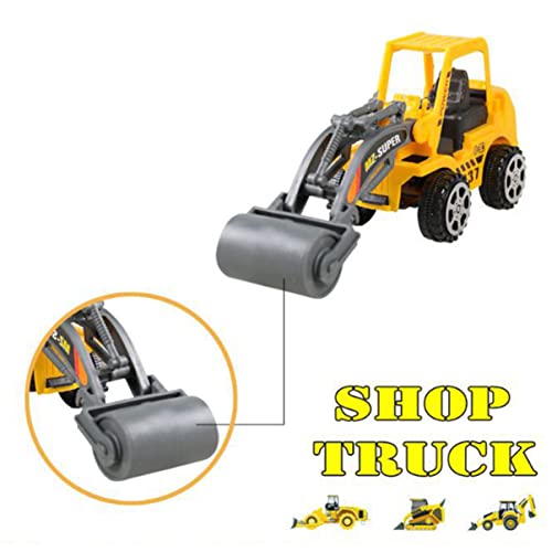 Toddmomy 10 Stück Teiliges Mini Baustellenfahrzeug aus Kunststoff Bagger und LKW für Jungen und Mädchen Frühkindlichen Entwicklung und Ansprechend von Toddmomy