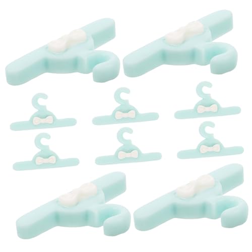 Toddmomy 10 Stück Teiliges Mini Kleiderbügel für Puppenkleider aus Stabilem Kunststoff Realistische Kleine Hänger für Puppenschrank für Mini Haus Zubehör und DIY Projekte von Toddmomy