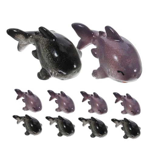 Toddmomy 10 Stück Teiliges Mini Meerestiere Figuren aus Langlebigem Harz Fein Gearbeitetes Miniatur Dekor für Strand und Meeresszenerien für DIY und Raumdekoration von Toddmomy