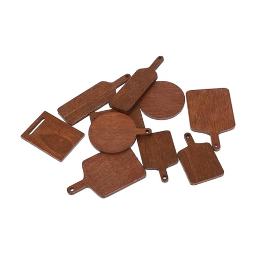 Toddmomy 10 Stück Teiliges Mini Schneidebrett Set aus Holz Lebensechte Puppenhaus Küchendekoration Bastelbares Micro Szene Zubehör Fördert Kreativität und Feinmotorik bei Kindern Toddmomy 10 Stück Teiliges Mini Schneidebrett Set aus Holz Lebensechte Puppenhaus Küchendekoration Bastelbares Micro Szene Zubehör Fördert Kreativität und Feinmotorik bei Kindern von Toddmomy