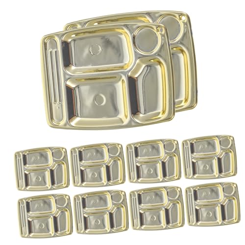 Toddmomy 10 Stück Teiliges Miniatur Geschirrset Goldfarbene Geteilte Puppenhaus Teller Küchen Accessoires für DIY Haus Dekoration Realistische Spielküche Zubehör Toddmomy 10 Stück Teiliges Miniatur Geschirrset Goldfarbene Geteilte Puppenhaus Teller Küchen Accessoires für DIY Haus Dekoration Realistische Spielküche Zubehör von Toddmomy
