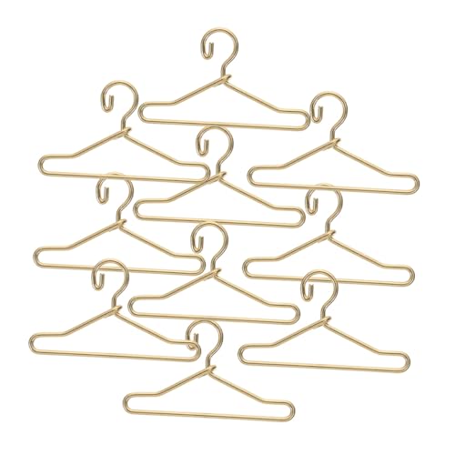Toddmomy 10 Stück Teiliges Miniatur Puppenkleiderbügel aus Goldfarbene Mini Kleiderbügel für Puppenhaus Stabile und Praktische Puppenkleiderhalter für Puppenkleidung und Dekoration Toddmomy 10 Stück Teiliges Miniatur Puppenkleiderbügel aus Goldfarbene Mini Kleiderbügel für Puppenhaus Stabile und Praktische Puppenkleiderhalter für Puppenkleidung und Dekoration von Toddmomy
