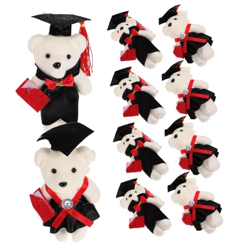 Toddmomy 10 Stück Teiliges Niedliche Abschlussbären Dekorationen für Blumensträuße DIY Ornamente für Abschlussfeiern Süße Kuscheltiere für und Dekorationen Toddmomy 10 Stück Teiliges Niedliche Abschlussbären Dekorationen für Blumensträuße DIY Ornamente für Abschlussfeiern Süße Kuscheltiere für und Dekorationen von Toddmomy